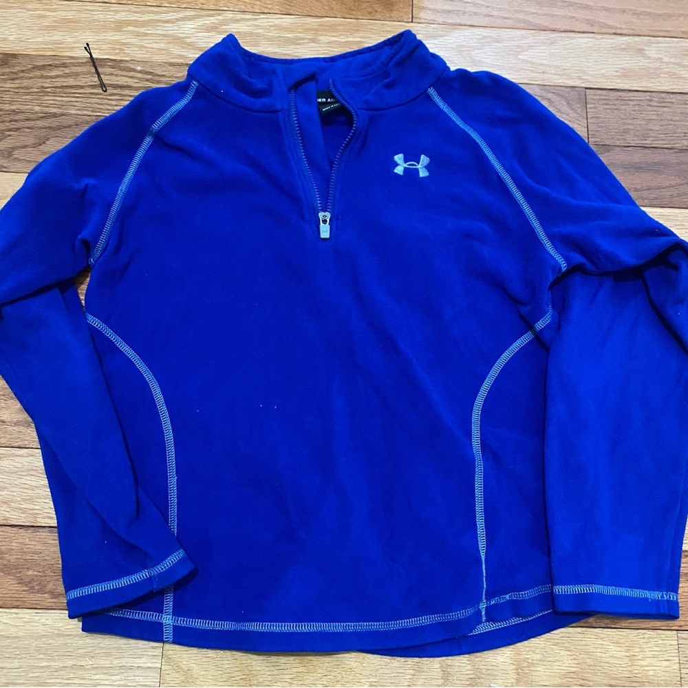 Under Armour Royal Blue Fleece Youth Size 7  Pullover Sweatshirt